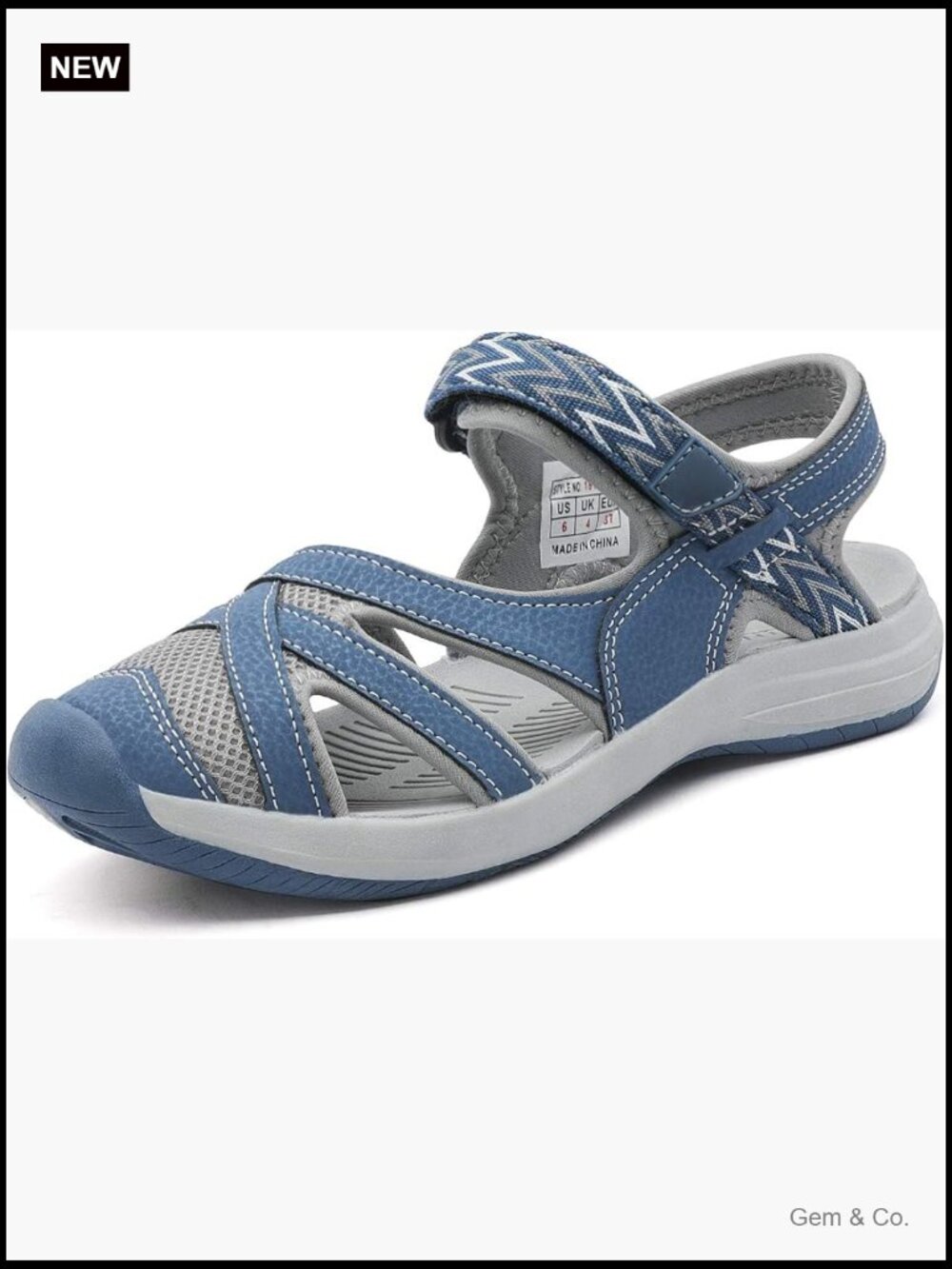 Closed Toe Athletic Sandals for Women, Hiking & Walking, Quick Dry, Adjustable